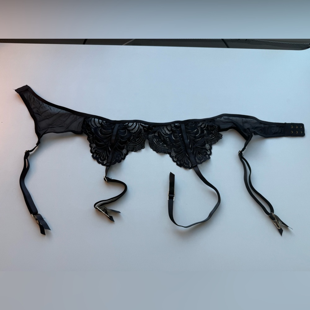 Bluebella Black Lace Garter Belt